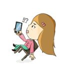 Lucy brown head（個別スタンプ：16）