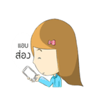 Lucy brown head（個別スタンプ：18）