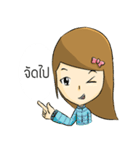 Lucy brown head（個別スタンプ：27）