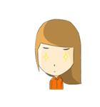 Lucy brown head（個別スタンプ：31）