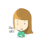 Lucy brown head（個別スタンプ：32）
