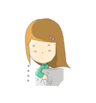 Lucy brown head（個別スタンプ：33）