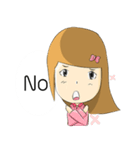 Lucy brown head（個別スタンプ：35）