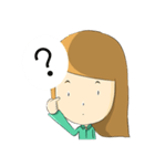Lucy brown head（個別スタンプ：36）