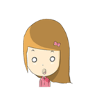Lucy brown head（個別スタンプ：37）