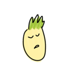 Pineapple face - funny smiley sticker（個別スタンプ：5）