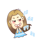 Girl's Red Cheeks（個別スタンプ：5）