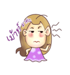 Girl's Red Cheeks（個別スタンプ：7）