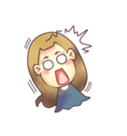 Girl's Red Cheeks（個別スタンプ：8）