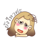 Girl's Red Cheeks（個別スタンプ：15）