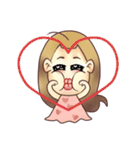 Girl's Red Cheeks（個別スタンプ：22）