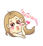 Girl's Red Cheeks（個別スタンプ：23）
