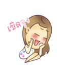 Girl's Red Cheeks（個別スタンプ：35）