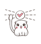 New-Scottish Fold-White Rabbit2（個別スタンプ：26）