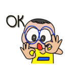 Nerd boy Mommam（個別スタンプ：9）