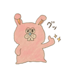 ウサギ・ネコ・クマちゃんズ。（個別スタンプ：1）