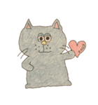 ウサギ・ネコ・クマちゃんズ。（個別スタンプ：8）