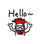 Cute boy red head (en)（個別スタンプ：8）
