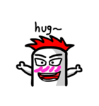 Cute boy red head (en)（個別スタンプ：37）