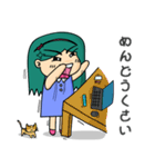 ファーかわいい女の子 (jp)（個別スタンプ：1）