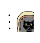 黒猫とラグドールと、時々飼い主（個別スタンプ：3）