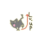 黒猫とラグドールと、時々飼い主（個別スタンプ：10）