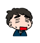 眉毛のまーくん（個別スタンプ：1）