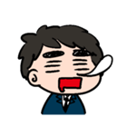 眉毛のまーくん（個別スタンプ：4）