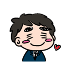 眉毛のまーくん（個別スタンプ：7）