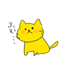 黄色のねこタロー（個別スタンプ：28）