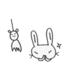 つり目うさぎのしろたさん2（個別スタンプ：7）