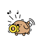 可愛い犬と出会った！おしゃぶりドドちゃん（個別スタンプ：1）
