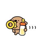 可愛い犬と出会った！おしゃぶりドドちゃん（個別スタンプ：4）