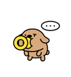 可愛い犬と出会った！おしゃぶりドドちゃん（個別スタンプ：11）