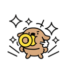可愛い犬と出会った！おしゃぶりドドちゃん（個別スタンプ：25）