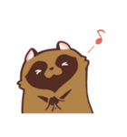 ふわふわたぬき（個別スタンプ：1）