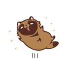 ふわふわたぬき（個別スタンプ：4）