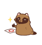 ふわふわたぬき（個別スタンプ：21）