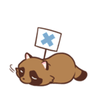 ふわふわたぬき（個別スタンプ：22）