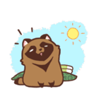 ふわふわたぬき（個別スタンプ：27）