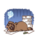 ふわふわたぬき（個別スタンプ：33）