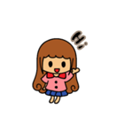 Curly girl's daily life（個別スタンプ：2）