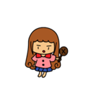 Curly girl's daily life（個別スタンプ：4）