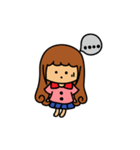 Curly girl's daily life（個別スタンプ：6）