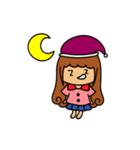 Curly girl's daily life（個別スタンプ：7）