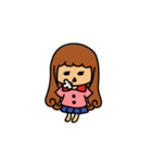 Curly girl's daily life（個別スタンプ：8）