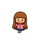 Curly girl's daily life（個別スタンプ：11）