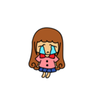 Curly girl's daily life（個別スタンプ：12）