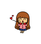 Curly girl's daily life（個別スタンプ：13）