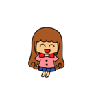 Curly girl's daily life（個別スタンプ：14）